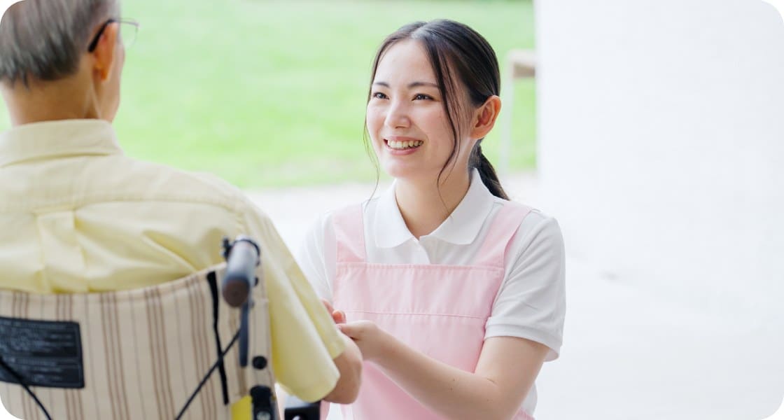 ご利用者様とスタッフ
